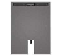 Receveur Wedi Fundo Plano Linea écoulement excentré 1200x1000x70mm