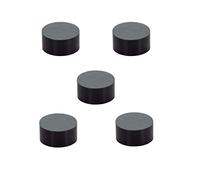 Rechange Pour Butée De Mur Adhésive Pour Portes Lot 5 Unités Compatible avec le Mod. I-198/28 y I-254/35 Rechange D’Origine Caoutchouc de Silicone Noir EVI Herrajes