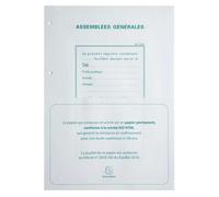Recharge A4 pour reliures registres - 100 feuillets perforation 4 trous - Blanc