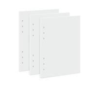 Recharge A5 6 Anneaux 135 Feuilles Vierges Papier 100g/m² Filofax Agenda | Format 210x142mm Mobiles Papier Feuilles Volantes Vierges pour Classeur 6 Trous Carnet Croquis Organisation Bureau