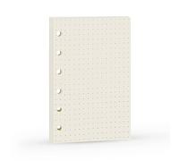 Recharge A7 pour agenda Filofax, 11 styles au choix, 6 trous/100 g/m², 12 x 8 cm, Harphia Dot Matrix