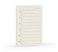 Recharge A7 pour agenda Filofax, 11 styles au choix, 6 trous/100 g/m², 12 x 8 cm, Harphia To Do List
