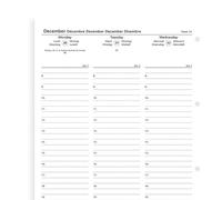 Recharge agenda FILOFAX organiseur A4-1 semaine sur 2 pages - 210x297mm - VERTICAL - 2027