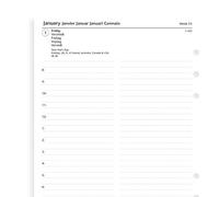 Recharge agenda FILOFAX organiseur A5-1 jour par page - 148x210mm - 2027