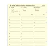 Recharge agenda FILOFAX organiseur A5-1 semaine sur 2 pages - 148x210mm - HORIZONTAL - 2027