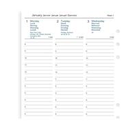 Recharge agenda FILOFAX organiseur A5-1 semaine sur 2 pages MULTILANGUES - 148x210mm - VERTICAL - 2027