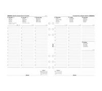 Recharge Agenda Format A5 Filofax 2018 1 Semaine Sur 2 Pages