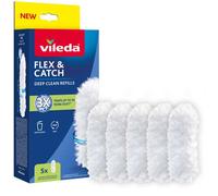 Recharge balai à poussière Vileda Flex&Catch, 5 pièces, 100% fibre recy recharge 360