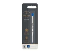 Parker – Recharge pour stylo bille Quinkflow – Pointe large, encre bleue – Lot de 1