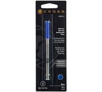 Recharge - Cartouche - Pour stylo roller - Bleu - Pointe moyenne - Cross - 8910-2