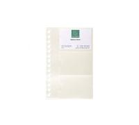 Recharge de 10 pochettes détachables pour porte cartes de visite Exactive® - 19x12,5cm - Cristal