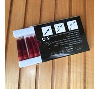Recharge de cartouche d'encre jetable violet et rouge, 24 pièces, vente en gros