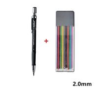 Recharge De Crayon Mécanique 2b Épais De 2.0mm, 1 @ #, 12 Couleurs, Achat En Option, Ensemble De Papeterie Pour Mine Et Écriture