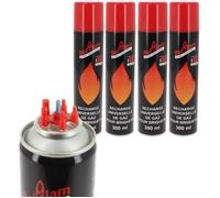 Recharge de gaz - Belflam - Lot de 2 - 300 ml - 5 embouts - Compatible briquets