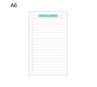 Recharge De Papier Intérieur À 6 Trous, Semaine Mois Plan De Faire Liste Pour A6 Cahier À Feuilles Mobiles
