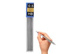 Recharge de plomb pour porte-mine, 12 pièces, lisse, outils de croquis