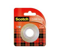 Recharge de ruban adhésif 3M Scotch Crystal avec 3 rouleaux de 19 mm x 25 m x24 morceau