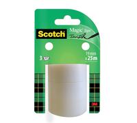 Recharge de ruban adhésif 3M Scotch Magic avec 3 rouleaux de 19 mm x 25 m x24 morceau