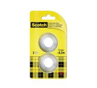 Recharge de ruban adhésif double face 3M Scotch avec 2 rouleaux de 12 mm x 6,3 m x12 morceau