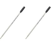Recharge de stylo à bille ONLINE international - format croisé, recharge de remplacement, largeur de trait M (moyen), permanente, étanche, recharge pour stylo à bille noire, 1 pièce (Lot de 2)