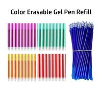 Recharge de stylo Gel à encre colorée 10 pièces/ensemble 0.5mm, outil d'écriture, papeterie d'écriture, noyau de stylo neutre effaçable, recharge de remplacement