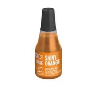 Recharge d'encre COLOP pour tampons encreurs MAKE | Orange | 25 ml d'encre à base d'eau avec embout applicateur pratique | Shiny Orange