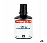 Recharge d'encre Edding T100 Permanent 100 ml (10 Unités)