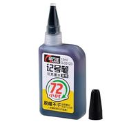 Recharge d'encre pour marqueur - Super Color Permanent, 72 heures d'encre à base d'huile, accessoire multicolore imperméable | Formule sûre sans odeur avec ajustement précis, séchage rapide pour le