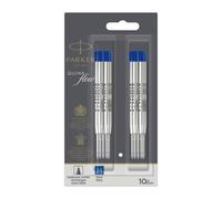 Recharge d'encre QUINK pour stylo bille M Parker - Bleu - Blister de 10