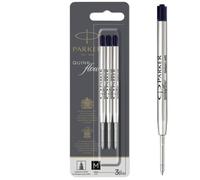 Recharge d'encre QUINK pour stylo bille M Parker - Noir - Blister de 3