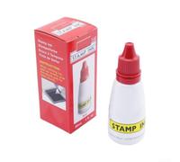 Recharge d'encre verte 25 cc à base d'eau (rouge) | Pointe contrôlée avec précision, application bleue propre, réduit les taches, bouteille de 25 cc, parfaite pour les dateurs