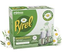Recharge Diffuseur Electrique Liquide Répulsif Moustiques 90 Nuits Sans Parfum 2 Recharges