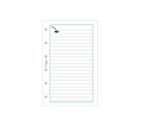 Recharge - Exacompta - Exatime 14 - 100 x 140 mm - 32 feuilles - Blanc - Gradué