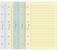 Recharge Exatime 17 pocket, travers couleurs assorties 44 feuillets - Lot de 5