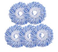 Recharge for vadrouille en fibre éponge 5 pièces | Tête de remplacement de sol en microfibre, outil de nettoyage ménager(Style 1)