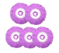 Recharge for vadrouille en fibre éponge 5 pièces | Tête de remplacement de sol en microfibre, outil de nettoyage ménager(Style 5)