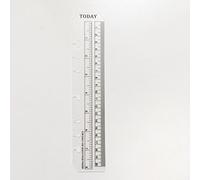 Recharge papier/feuilles en vrac pour 8.5 pouces A5 couverture 6 trous anneau rond voir classeur dossier(A5 Today Ruler 01 Clear, 1 Package)
