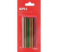 Recharge Pistolet À Colle Pailleté De 7,5mm X 10cm 12 Pièces - Apli Agipa
