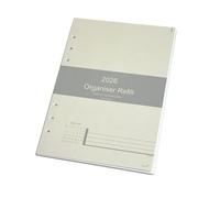 Recharge pour agenda 2026, format A5, semaine sur 2 pages, compatible avec l'organiseur Filofax A5, 148 x 210 mm