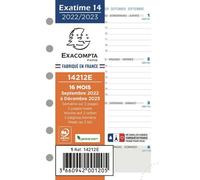 Recharge Pour Agenda - Exatime 14 - 2023/2024 - 14212e - Septembre À Décembre
