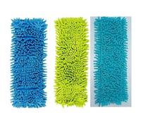 Recharge pour balai microfibre - Lot de 3 - Chenille super absorbante - Lavable 40°C - Jusqu'à 300 lavages