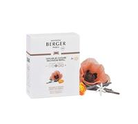 MAISON BERGER - Recharge Diffuseur Voiture Velours d’Orient, Lot de 2 Recharges Céramique, Diffusion Passive 4 à 6 Semaines, Notes Orientales Ambrées, Fabriqué en France
