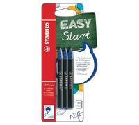 STABILO EASYoriginal - Recharges pour stylo roller ergonomique - Blister x 3 recharges - Encre bleue effaçable - pointe 0,5 mm