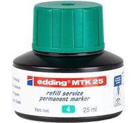 Edding MTK 25 recharge d'encre - vert - 25 ml - avec système capillaire, idéal pour recharger proprement et simplement presque tous les marqueurs permanents