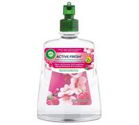 Air Wick Lot de 4 recharges pour spray automatique sans gaz Fleur de Cerisier et Framboise