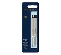 Recharge pour stylo bille Waterman, pointe moyenne avec encre noire, lot de 3