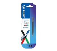 Recharge pour stylo effaçable Pilot FriXion Ball 4 couleurs pointe fine 0,5 m - Pochette de 2 - Encre noire
