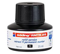 Recharge RMTK 25 pour marqueur permanent Edding 11 pointe ogive 1,5 à 3 mm - noir