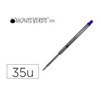 Recharge roller monteverde cross f pointe moyenne coloris bleu tube 35 unites