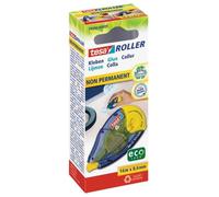 Recharge Roller - TESA - EcoLogo - Colle non permanente - 8,4 mm x 14 m - Bleu translucide et jaune